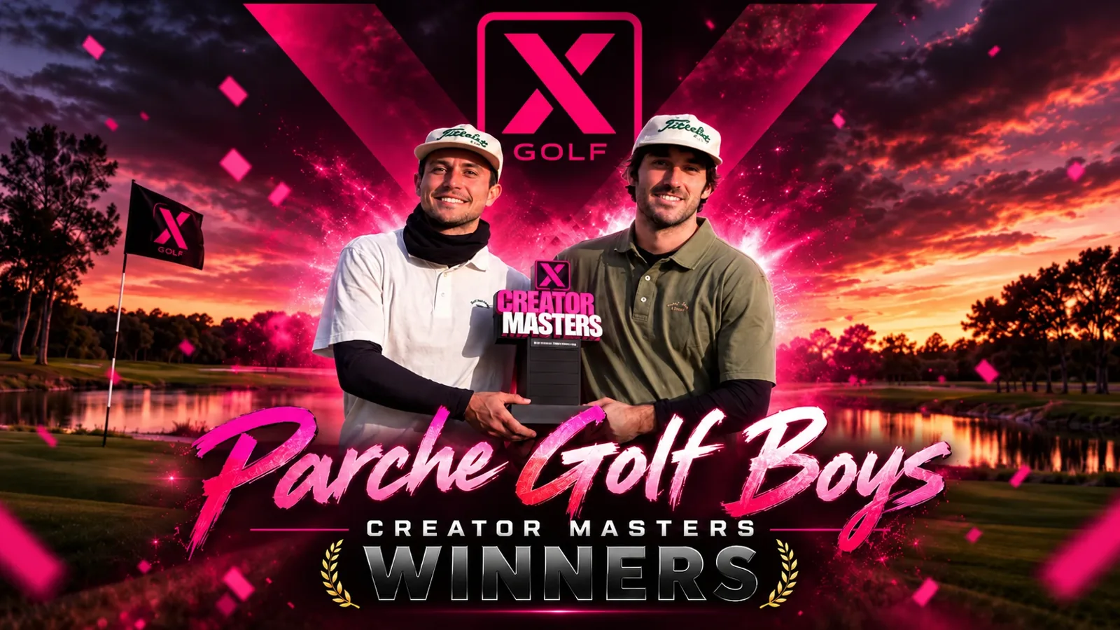 Parche Golf Boys, campeones del Creators Masters 2025, con el trofeo